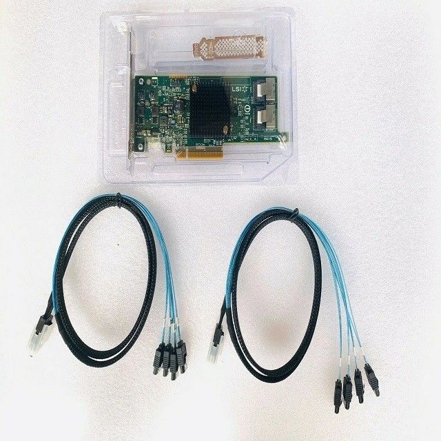 6Gbps LSI 9207-8i PCIE3.0 HBA FWP20 IT Mode ZFS FreeNAS UnRAID 2 SFF-8087