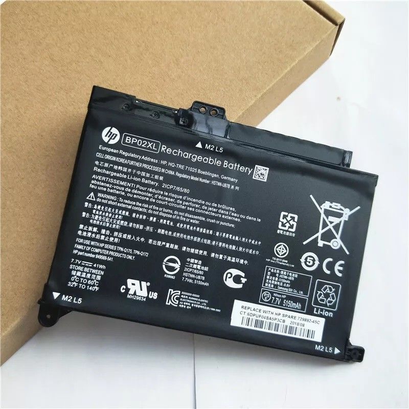 Rechargeable HP Pavilion BP02XL Battery For 15-AU HSTNN-LB7H HSTNN-UB7B 849909-850